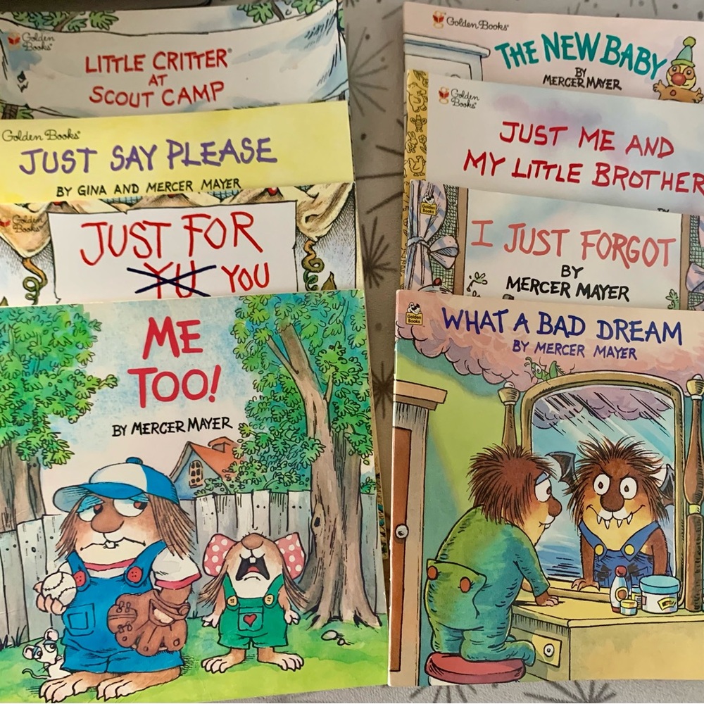 Little Critter by Mercer Mayer. Lot of 8 vintage books in Excellent condition.